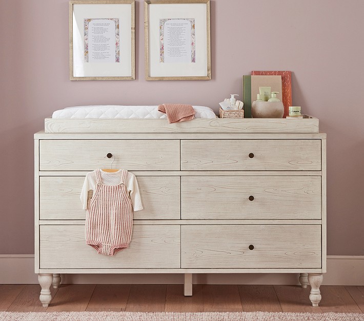 Bellevue Extra-Wide Nursery Dresser &amp; Topper Set