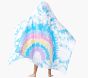 Rainbow Tie-Dye Kid Beach Hooded Towel