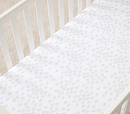 WaterColour Elephant Organic Crib Fitted Sheet