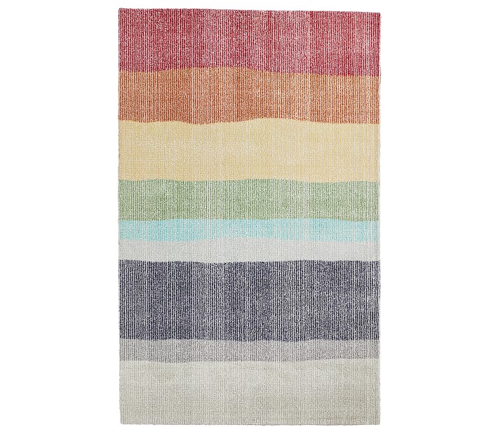 Primary Rainbow Ombre Rug