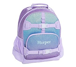 Mackenzie Lavender/Aqua Ombre Sparkle Glitter Backpacks