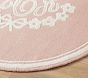 Floral Monogram Round Rug