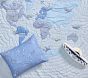 Airplane Map Quilt &amp; Shams