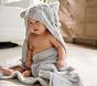 Faux Fur Elephant Baby Hooded Towel