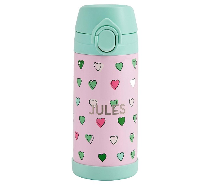 Mackenzie Roller Rabbit Multi Heart Water Bottle