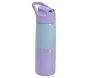 Mackenzie Lavender Aqua Ombre Sparkle Glitter Water Bottles