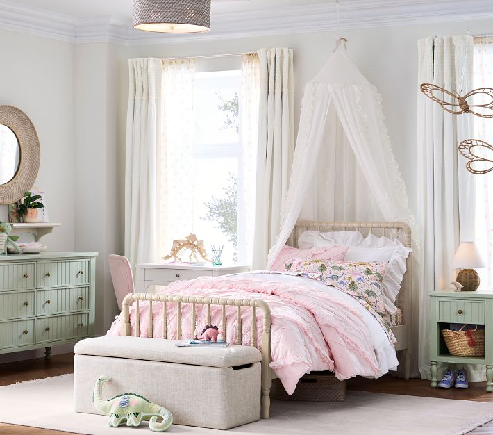 Popular Pottery Barn Kids Pink Floral Twin Bed Set