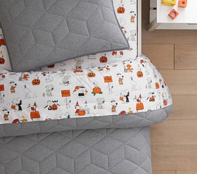 Peanuts snoopy buy halloween Twin size sheet set nwt