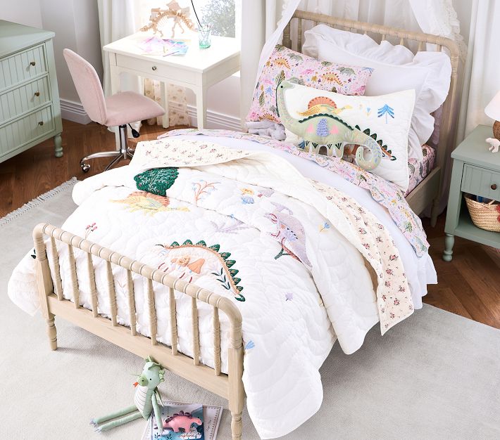 Floral Dino Organic Sheet Set Pottery Barn Kids