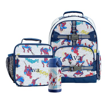 Mackenzie Marvel's Spider-Man Glow-in-the-Dark Backpack &amp; Lunch Bundle, Set of 3