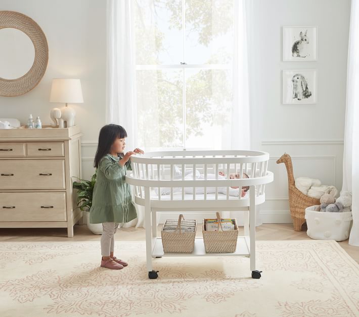 Bristol Bassinet and Mattress Pad Set Baby Crib Pottery Barn Kids