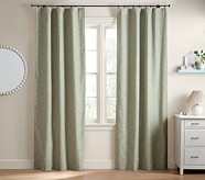 Top Pottery Barn Kids Evelyn Grey and White Curtains