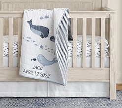 Jack Nautical Whale Baby Quilt