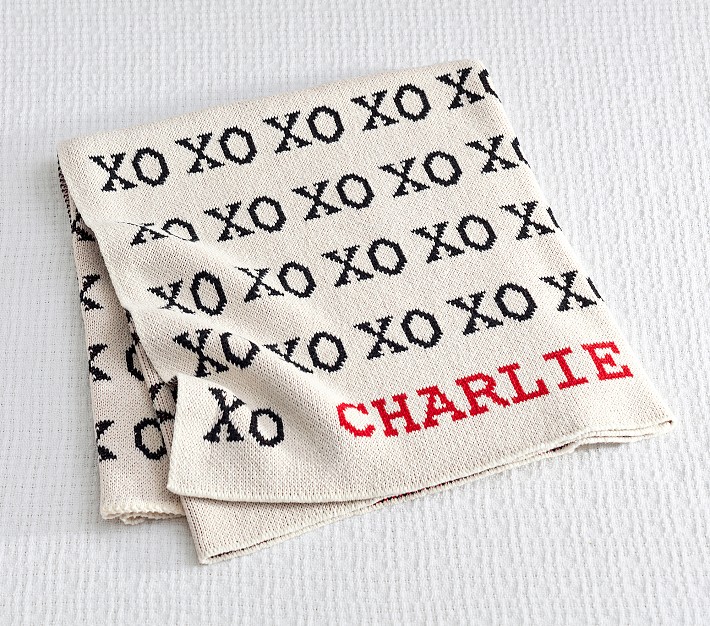 XO Personalized  Baby Blanket