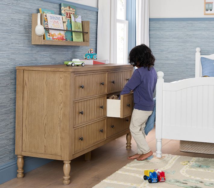 Catalina Beadboard 6 Drawer Dresser 56w x 19d