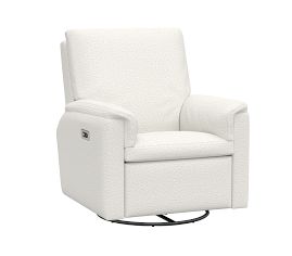 Dream Power Swivel Glider & Recliner, Performance Brushed Boucle, Ivory