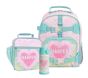 Pink Heart Tie-Dye Bundle: Small Backpack, Classic Lunch Box & 12oz Water Bottle