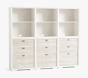 Callum 3 3-Drawer Cabinet + 3 Shelf Cubby + 3 Feet, Weathered White/Simply White, Parcel