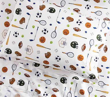 Organic All Star Sports Sheet Set, Single, Multi