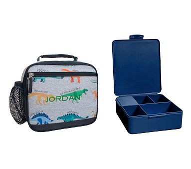 Mackenzie Finn Dino RPET Lunch Bundle: Cold Pack, Navy Bento