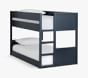 Camden Single-over-Single Low Bunk Bed, Navy