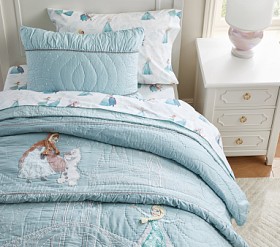 Pottery barn store kids princess castles duvet cover in twin