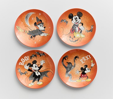 Disney Mickey Mouse Halloween Plates Pottery Barn Kids