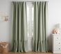 Belgian Linen Ruffle Blackout Curtain