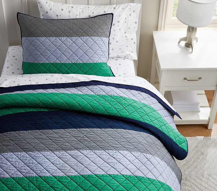 Block Stripe Quilt &amp; Shams