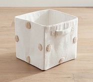 Embroidered Dot Storage Bin