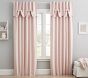 Evelyn Linen Blend Bow Valance Blackout Curtain