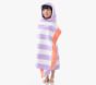 Flamingo Stripe Beach Hooded Towel