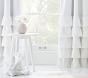 Evelyn Linen Blend Ruffle Bottom Blackout Curtain