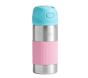 Pink/Aqua Astor Insulated Water Bottle