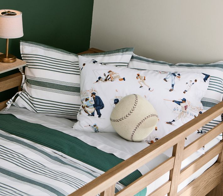 Vintage Baseball Kids Sheet Set Pottery Barn Kids