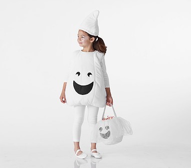 Glow-in-the-Dark Puffy Ghost Halloween Costume