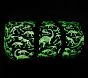 Mackenzie Navy Dinosaur Bones Glow-in-the-Dark Large Duffle  Bag