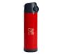 Mackenzie  Red Navy Trim Solid Water Bottle