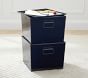 Metal Stacking Storage Bins, Set of 2