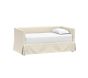 Carter Slipcover Daybed w/ Trundle Single Performance Everyday Velvet Ivory