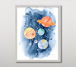Minted® Space Adventure Wall Art by Katrina Pete