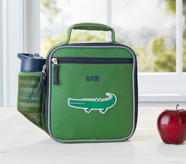 Fairfax Solid Green Lunch Bags