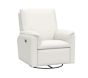 Open Box: Dream Power Swivel Glider &amp; Recliner, Performance Brushed Boucle, Ivory