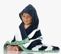 Rugby Stripe Shark Beach Hooded Towel