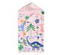 Floral Dino Kid Beach Hooded Towel