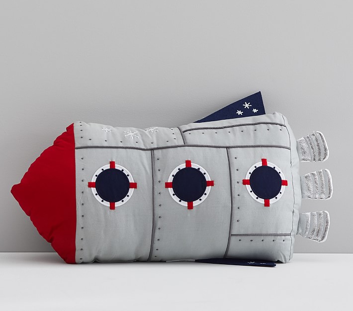 Light-Up Rocket Pillow