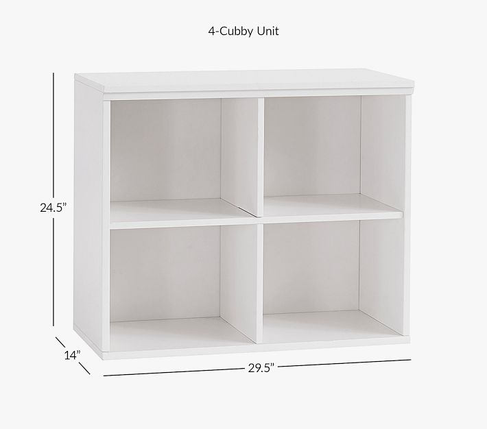 NEW Pottery Barn Kids Build Your Own Cameron high quality Wall System Charcoal 4-Cubby Unit