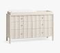 Scalloped 6-Drawer Dresser &amp; Topper Set ( 56w x 19d&quot;)