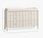 Scalloped 6-Drawer Dresser &amp; Topper Set ( 56w x 19d&quot;)