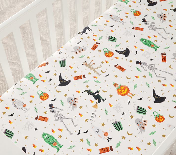 Halloween crib sheet on sale